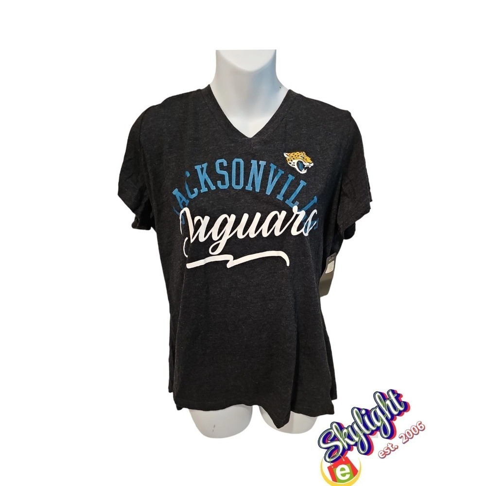Jacksonville Women Black Nfl Football Team Apparel Jaguars T-Shirt Size 2xl‎